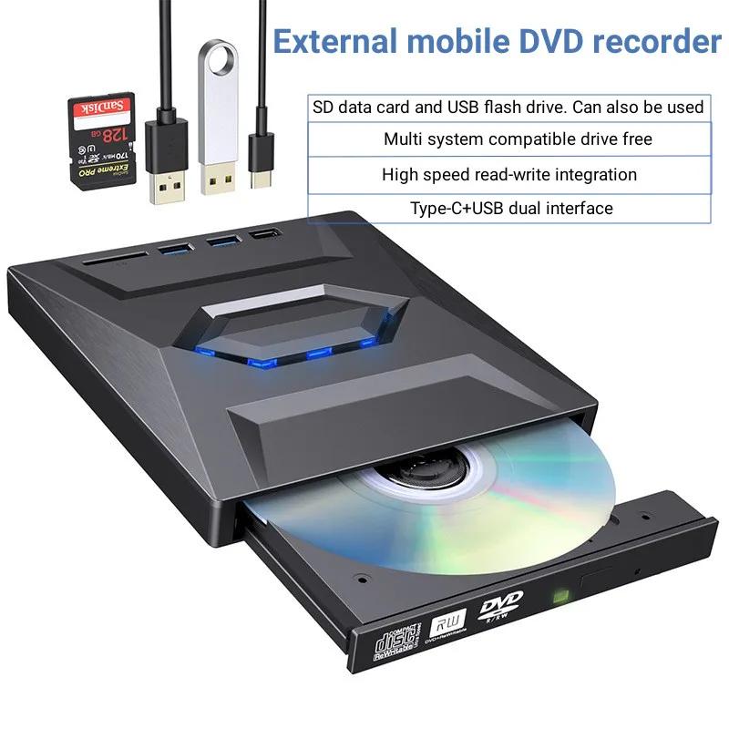 USB C Ÿ 3.0   DVD RW CD  ̺,   ÷̾, Ʈ PC  ̺